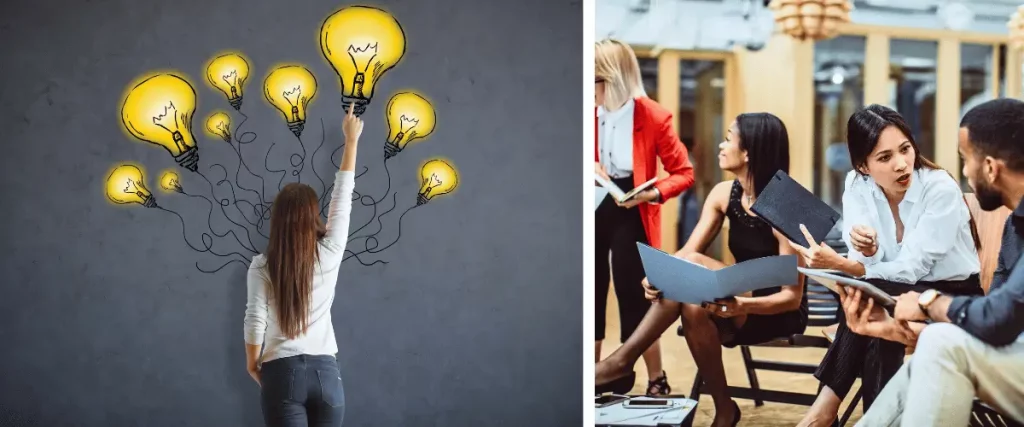 2 photos qui illustrent un événement et une ampoule pour
