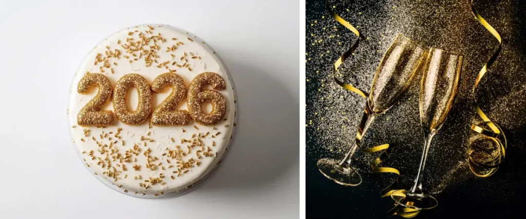 photos représentant la bonne année 2026