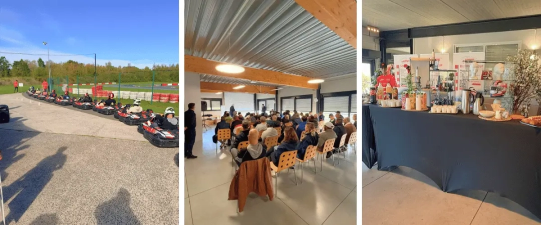 Convention d’entreprise avec team building karting pour 80 personnes