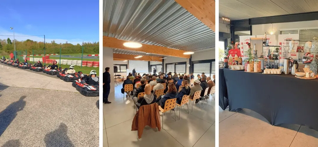 Convention d’entreprise avec team building karting pour 80 personnes